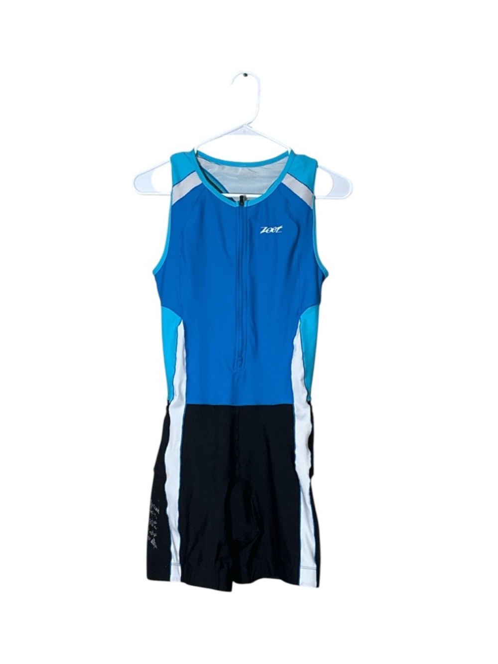 Zoot Triathlon Suit Women’s Medium Blue and Black Padded One Piece